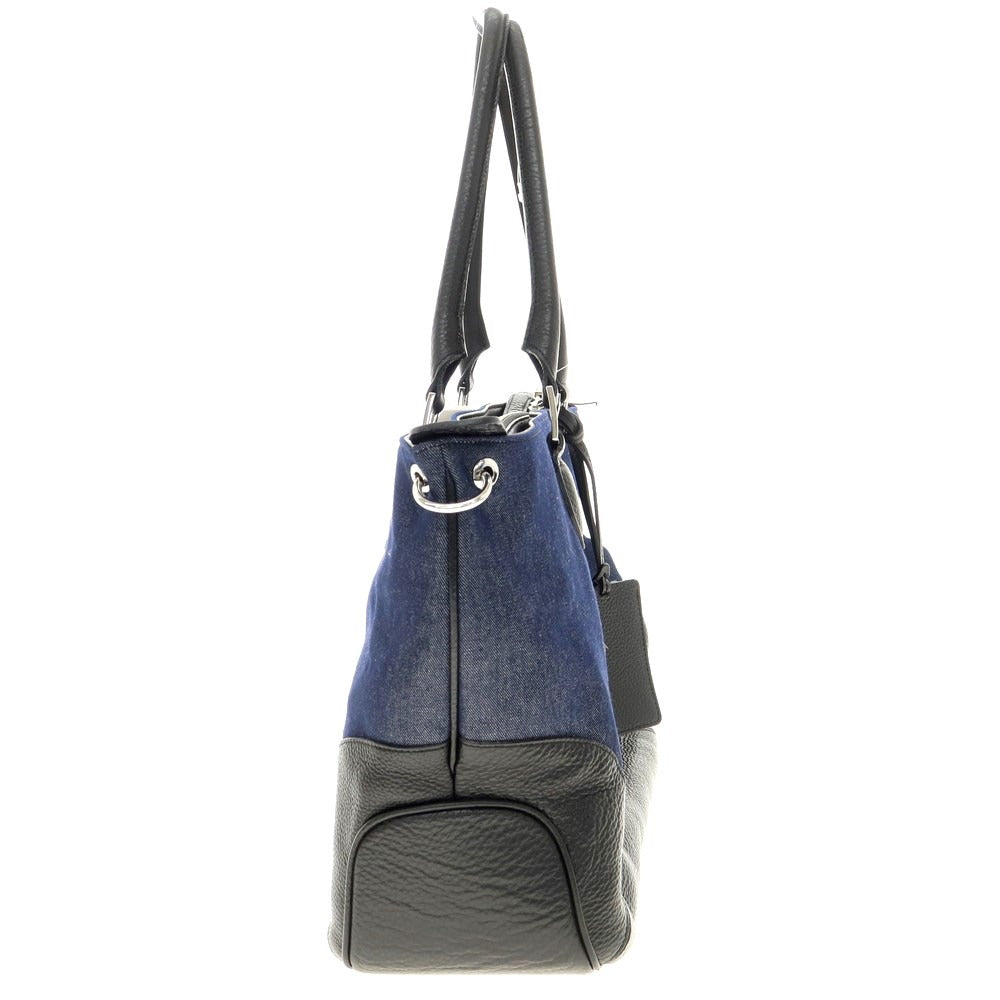 【中古】ペッレモルビダ PELLE MORBIDA ユニバーサルランゲージ別注 トートバッグ
 ネイビーxブラック【W48xH32xD13】【NVY】【S/S/A/W】【状態ランクB】【メンズ】
【769493】