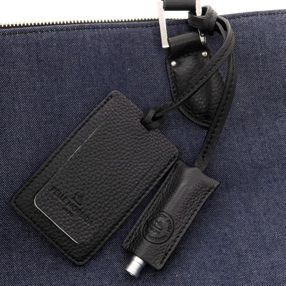 【中古】ペッレモルビダ PELLE MORBIDA ユニバーサルランゲージ別注 トートバッグ
 ネイビーxブラック【W48xH32xD13】【NVY】【S/S/A/W】【状態ランクB】【メンズ】
【769493】