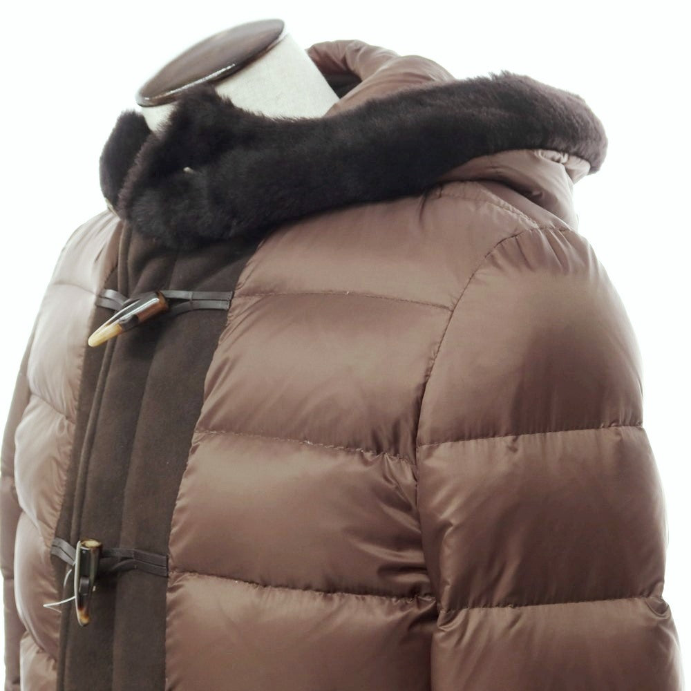【中古】エンメティ EMMETI ムートン ダウンダッフルコート ブラウン【サイズ48】【BRW】【A/W】【状態ランクB】【メンズ】【769069】