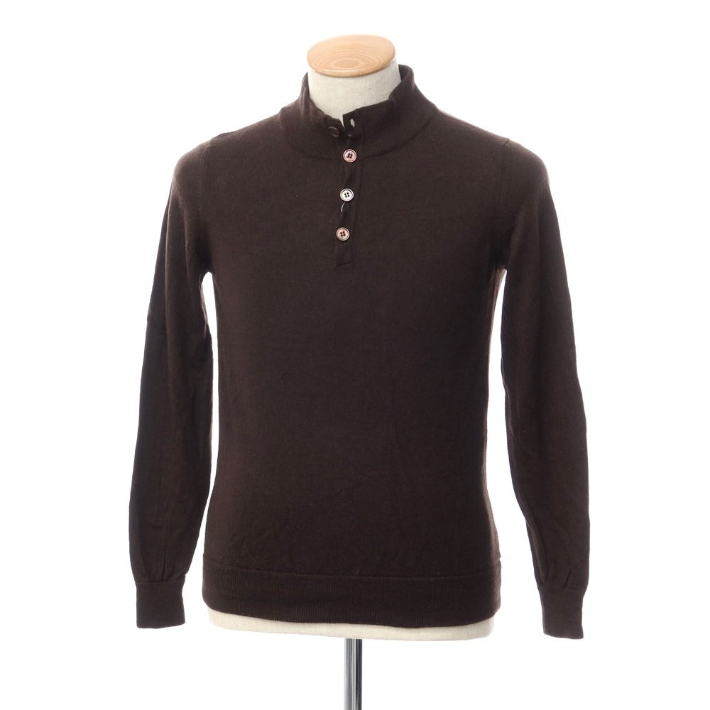 [Used] ZANONE Wool Stand Collar Pullover Knit Brown [Size 46] [BRW] [A/W] [Condition Rank C] [Men&