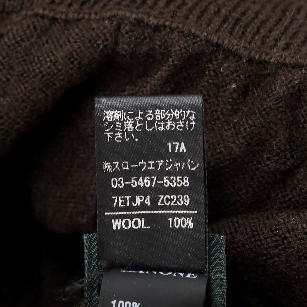 [Used] ZANONE Wool Stand Collar Pullover Knit Brown [Size 46] [BRW] [A/W] [Condition Rank C] [Men&