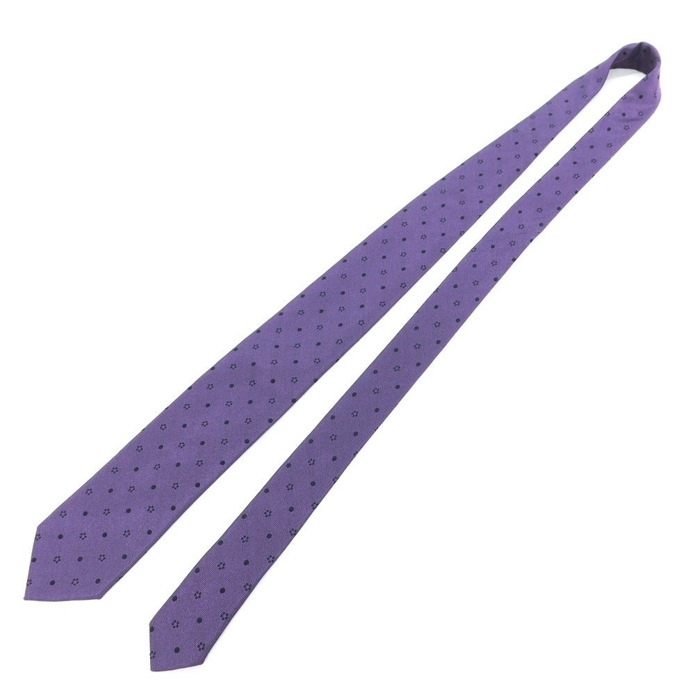 [Used] Brewer BREUER Komon 3-fold silk tie purple x navy [PUP] [S/S/A/W] [Condition rank B] ​​[Men&