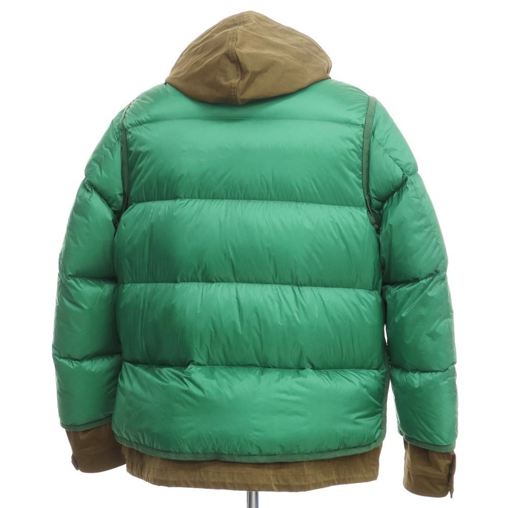 [Used] Sacai 2020 Fall/Winter x Ten-C Down Jacket
 Green x Khaki [Size 2] [GRN] [A/W] [Condition Rank B] ​​[Men&