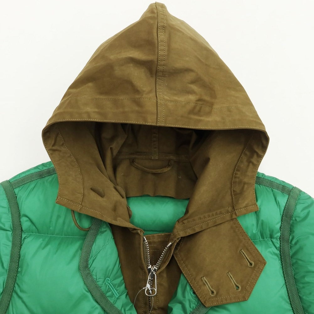 【中古】サカイ Sacai 2020年秋冬 × Ten-C ダウンジャケット
 グリーンxカーキ【サイズ2】【GRN】【A/W】【状態ランクB】【メンズ】
【769774】[DPD]