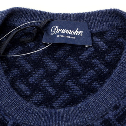 [Used] Drumohr Cashmere Crew Neck Pullover Knit Navy [Size 46] [NVY] [A/W] [Condition Rank A] [Men&