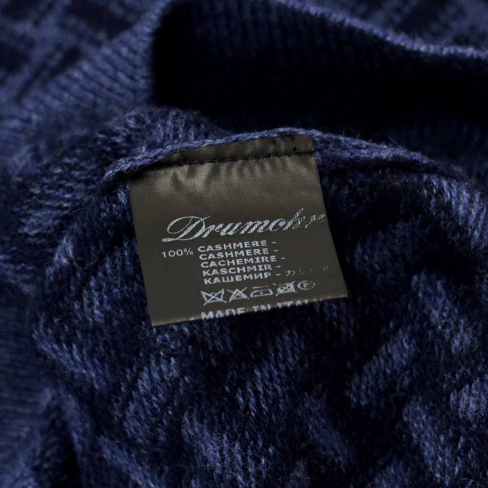 [Used] Drumohr Cashmere Crew Neck Pullover Knit Navy [Size 46] [NVY] [A/W] [Condition Rank A] [Men&