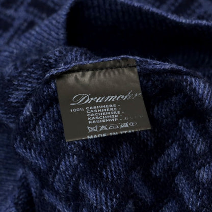 [Used] Drumohr Cashmere Crew Neck Pullover Knit Navy [Size 46] [NVY] [A/W] [Condition Rank A] [Men&