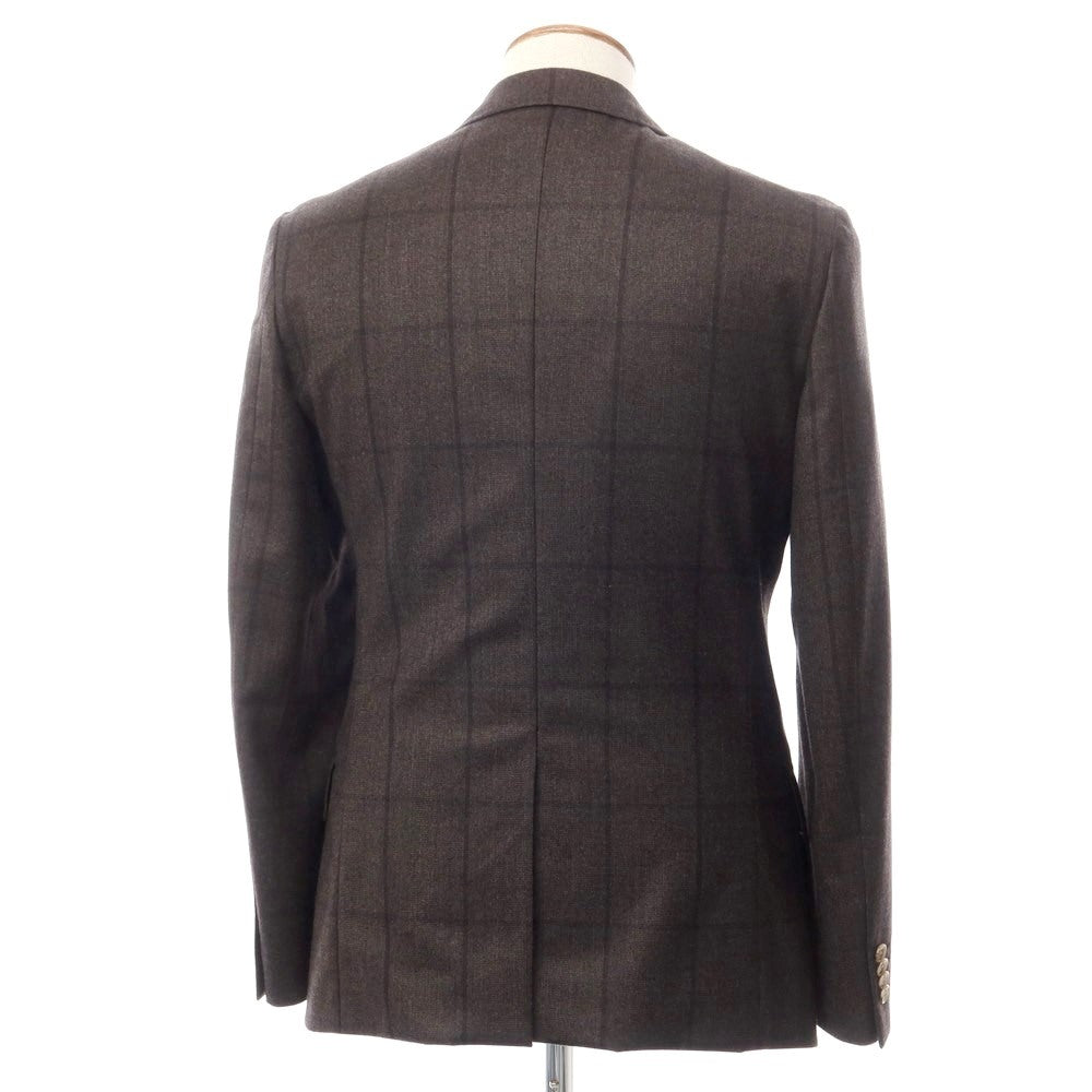 [Used] GLOBAL STYLE Wool Check Tailored Jacket Dark Brown [Size not listed (approximately M)] [BRW] [A/W] [Condition Rank B] ​​[Men&