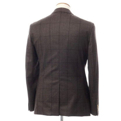 [Used] GLOBAL STYLE Wool Check Tailored Jacket Dark Brown [Size not listed (approximately M)] [BRW] [A/W] [Condition Rank B] ​​[Men&