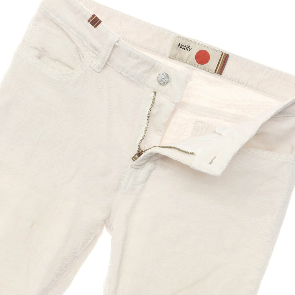 【中古】ノティファイ Notify コーデュロイパンツ
 アイボリー【サイズ30】【WHT】【A/W】【状態ランクD】【メンズ】
【769689】 APD