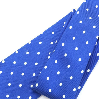 [Used] Maria Santangelo Dot Print Tri-Fold Silk Tie Blue x White [BLU] [S/S/A/W] [Condition Rank C] [Men&