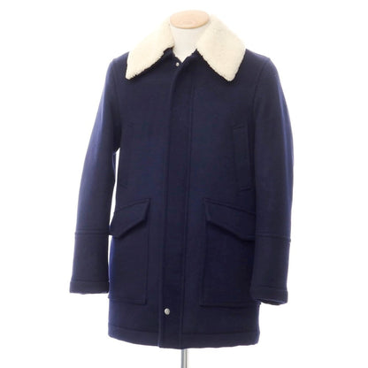 [Used] Journeyman Melton Wool Boa Field Coat Navy [Size S] [NVY] [A/W] [Condition Rank A] [Men&