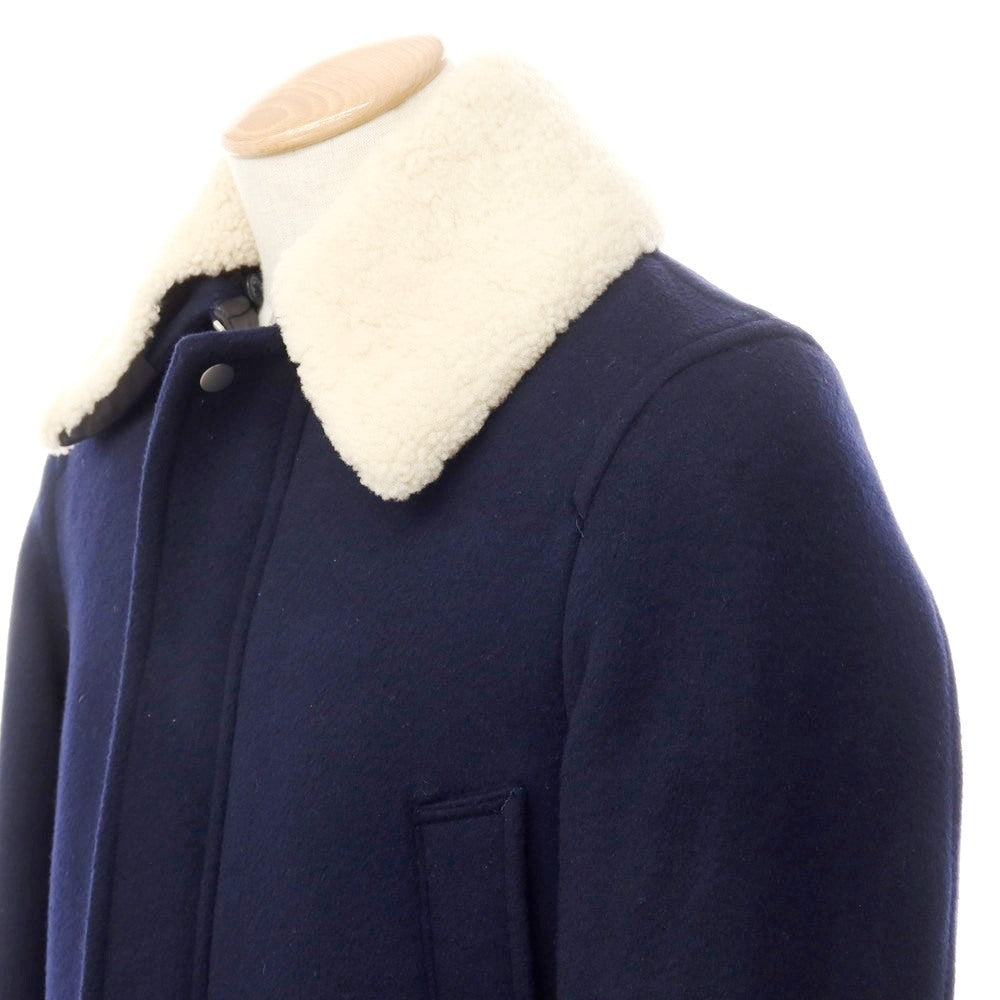 [Used] Journeyman Melton Wool Boa Field Coat Navy [Size S] [NVY] [A/W] [Condition Rank A] [Men&