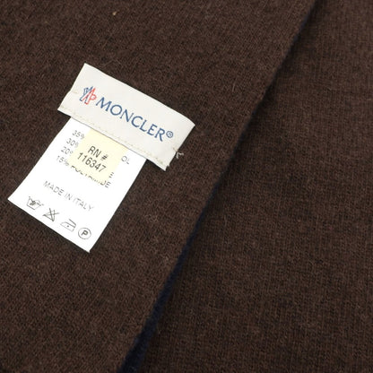 [Used] Moncler MONCLER high gauge wool rayon cashmere double face scarf navy x brown [NVY] [A/W] [Condition rank A] [Men&