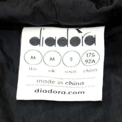 [Used] Diadora Nylon Zip-up Hooded Shell Jacket Black [Size M] [BLK] [S/S] [Condition Rank A] [Men&