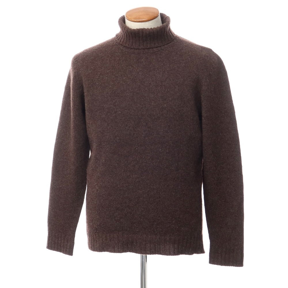 [Used] SCAGLIONE Wool turtleneck pullover knit, brown [Size L] [BRW] [A/W] [Condition Rank C] [Men&