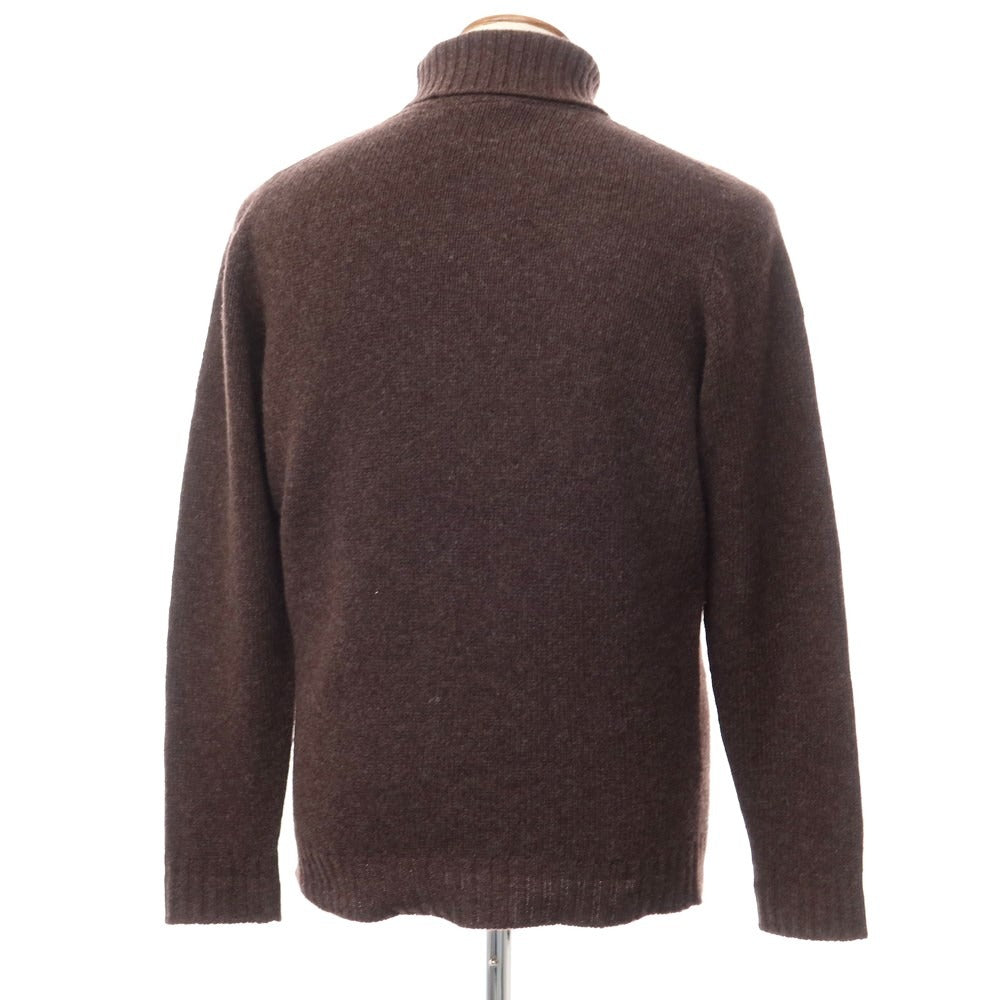 [Used] SCAGLIONE Wool turtleneck pullover knit, brown [Size L] [BRW] [A/W] [Condition Rank C] [Men&