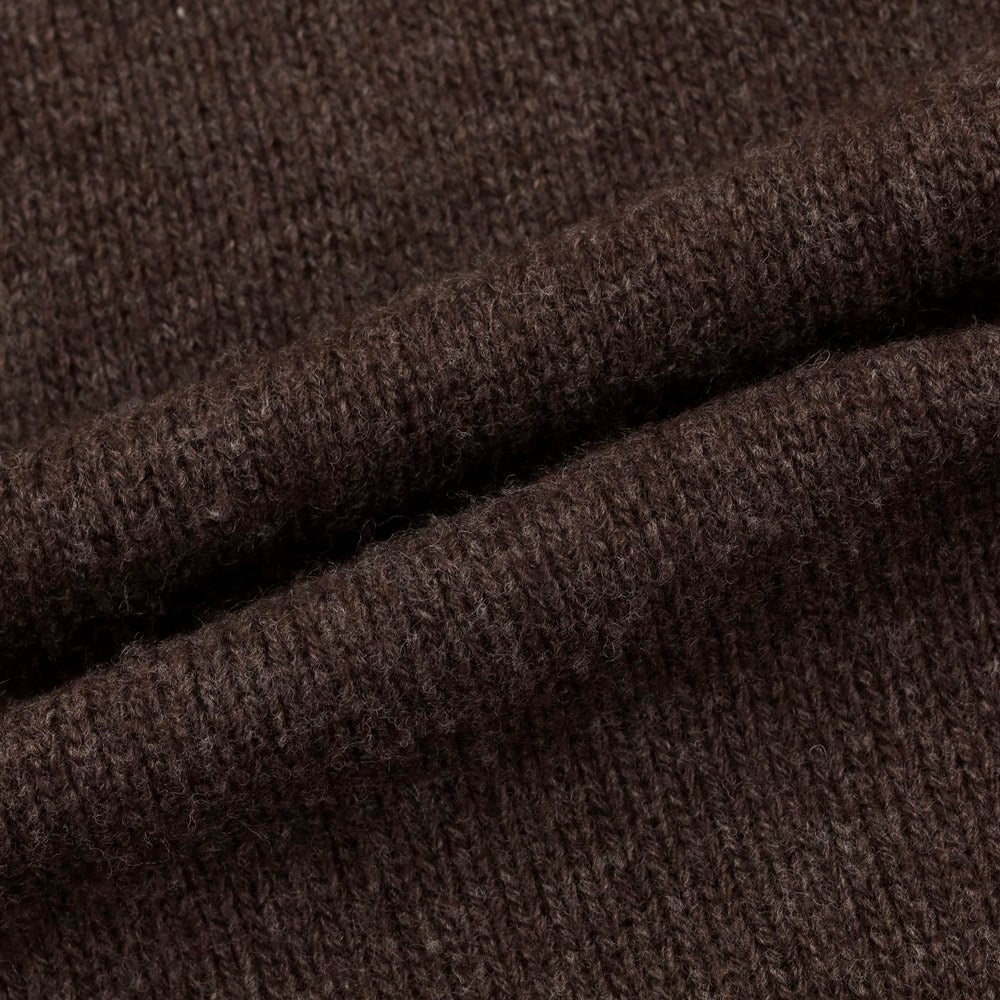 [Used] SCAGLIONE Wool turtleneck pullover knit, brown [Size L] [BRW] [A/W] [Condition Rank C] [Men&