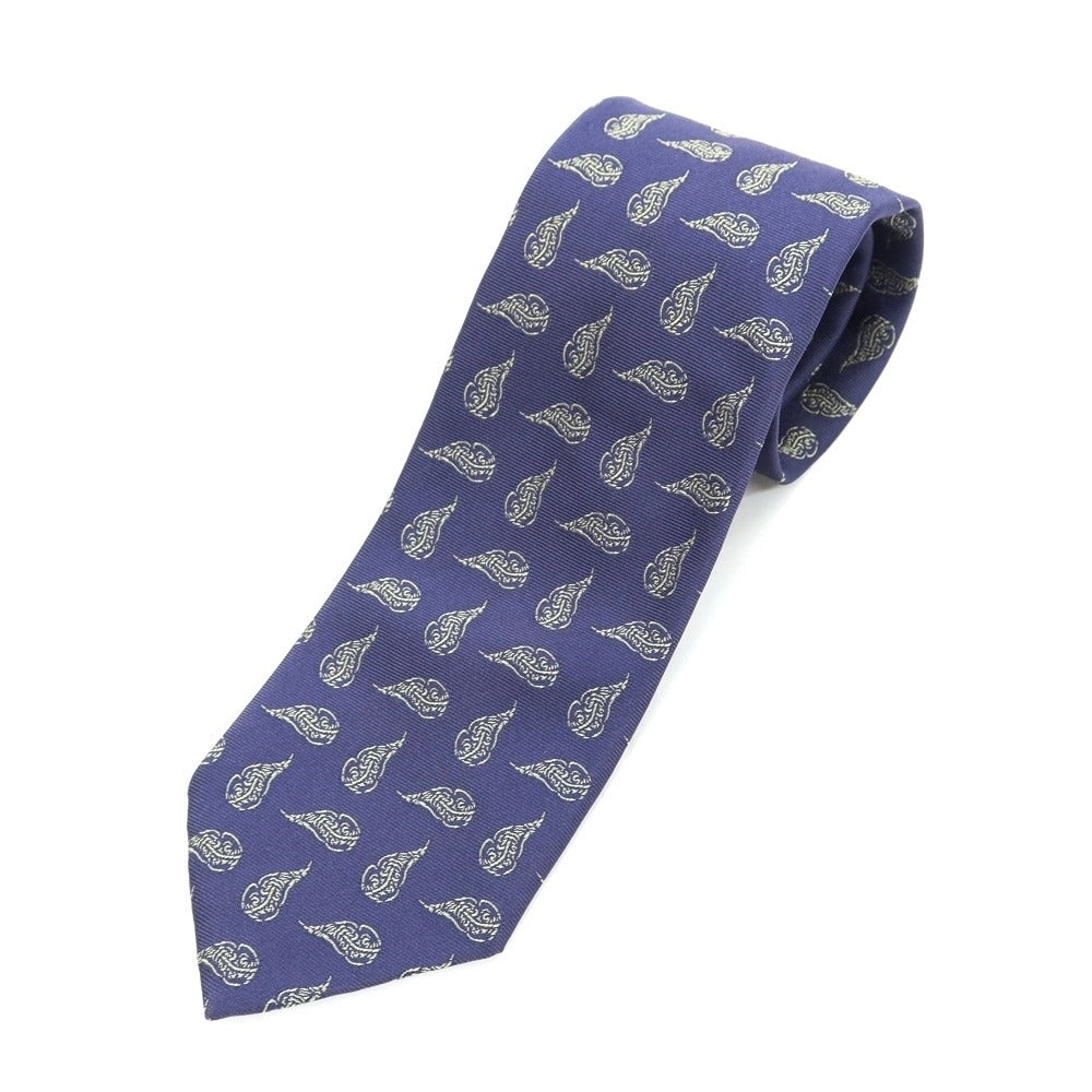 【中古】タイユアタイ TIE YOUR TIE 小紋柄ネクタイ
 ネイビーxライム【NVY】【S/S/A/W】【状態ランクB】【メンズ】
【769783】
