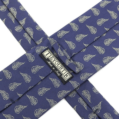 【中古】タイユアタイ TIE YOUR TIE 小紋柄ネクタイ
 ネイビーxライム【NVY】【S/S/A/W】【状態ランクB】【メンズ】
【769783】