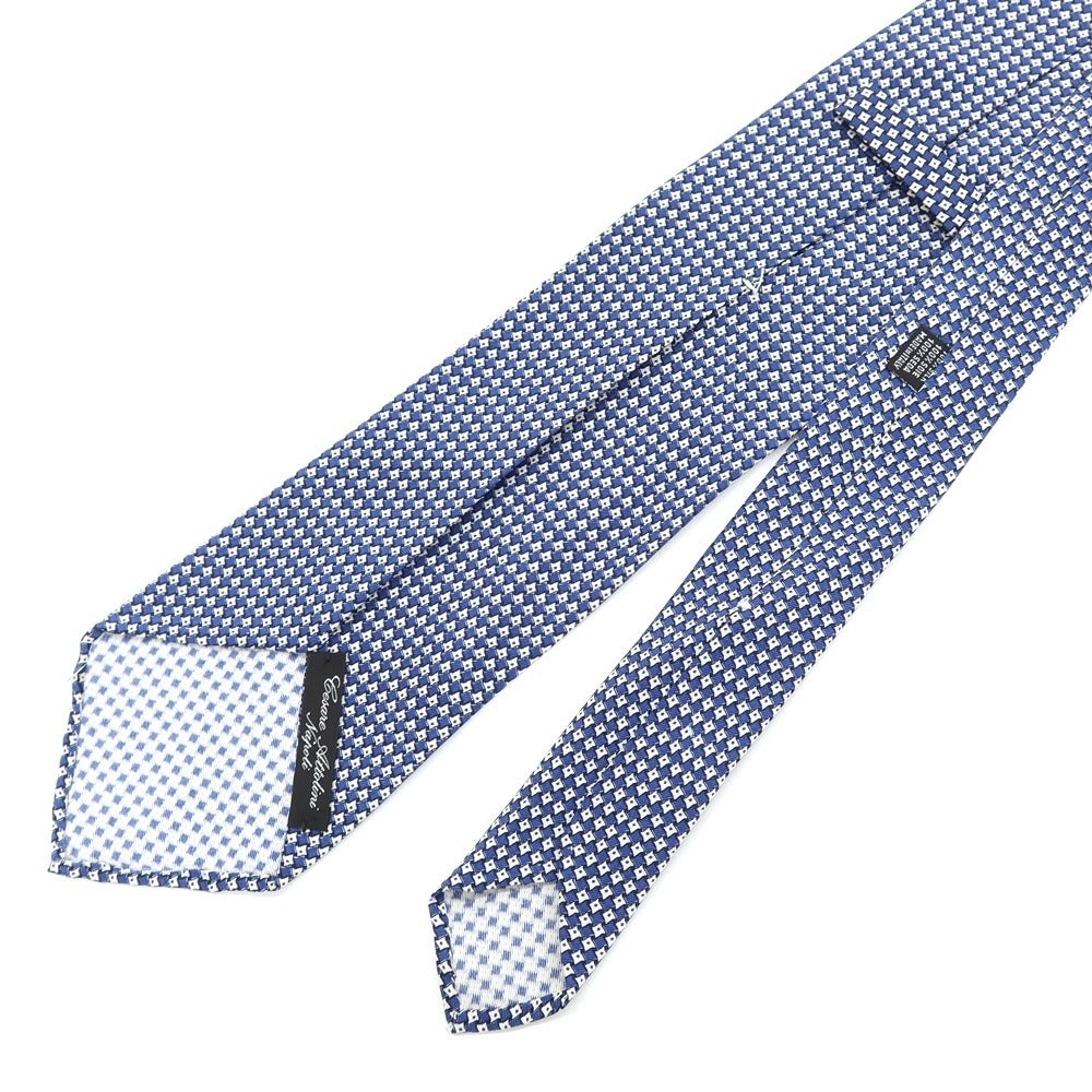 [Used] Cesare Attolini Printed Quattro Pieghe Silk Tie Navy x White [NVY] [S/S/A/W] [Condition Rank B] ​​[Men&