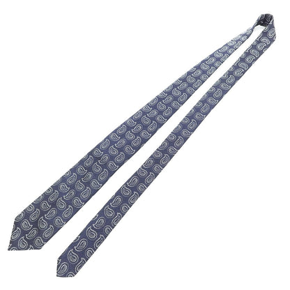 [Used] Makers Shirt Kamakura Paisley pattern necktie
 Dark Navy x White [NVY] [S/S/A/W] [Condition Rank B] ​​[Men&