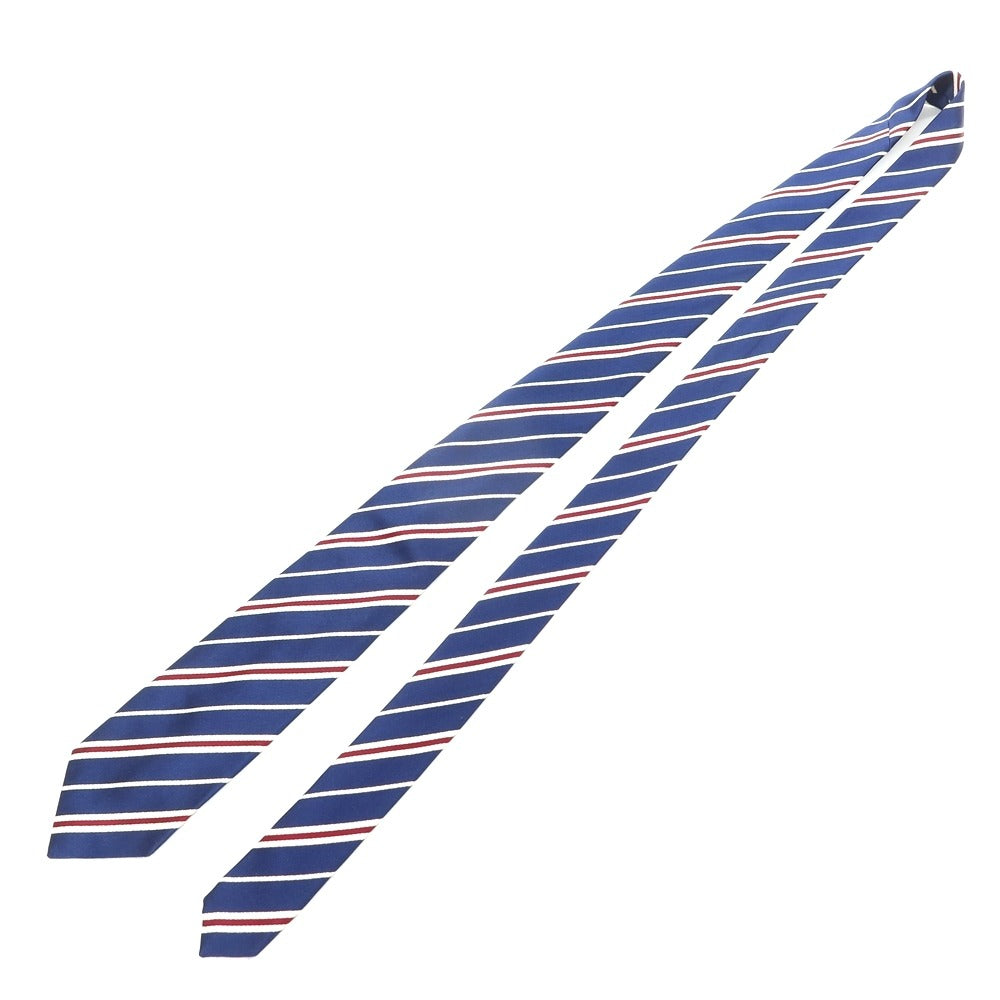 [Used] Gotairiku Striped 3-fold Silk Necktie Navy [NVY] [S/S/A/W] [Condition Rank B] ​​[Men&