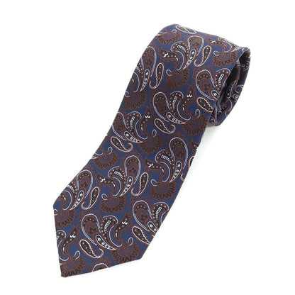 【中古】ゴタイリク gotairiku ペイズリー柄ネクタイ
 ネイビーxブラウン【NVY】【S/S/A/W】【状態ランクB】【メンズ】
【769781】
