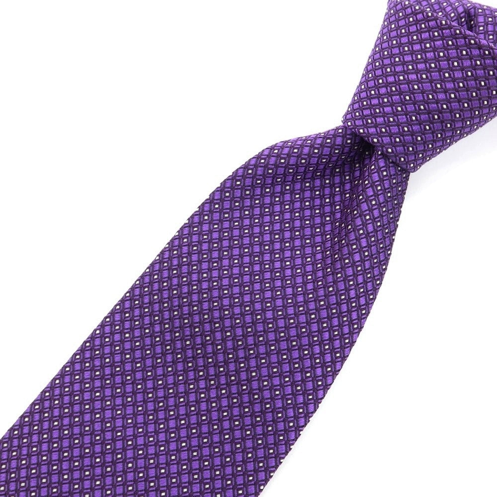 [Used] Mitsumine 3-fold silk tie, purple [PUP] [S/S/A/W] [Condition rank B] ​​[Men&