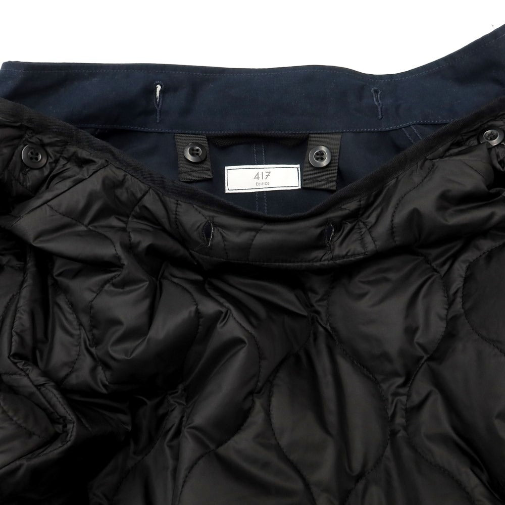 [Used] 417byEDIFICE Polyester cotton mod coat with liner, navy [Size S] [NVY] [A/W] [Condition rank B] ​​[Men&