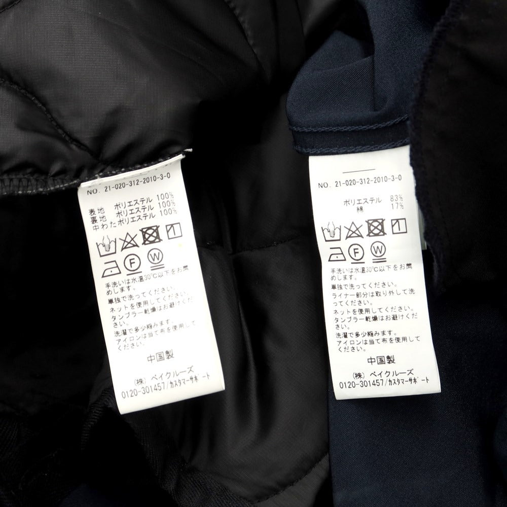 [Used] 417byEDIFICE Polyester cotton mod coat with liner, navy [Size S] [NVY] [A/W] [Condition rank B] ​​[Men&