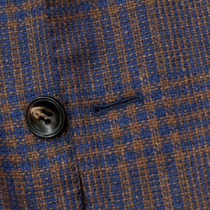 [Used] Sartorio wool check tailored jacket, navy x brown [size 50] [NVY] [A/W] [Condition rank B] ​​[Men&