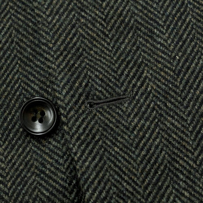 [Used] Sartorio wool herringbone tailored jacket, forest green x black [Size 48] [GRN] [A/W] [Condition Rank B] ​​[Men&