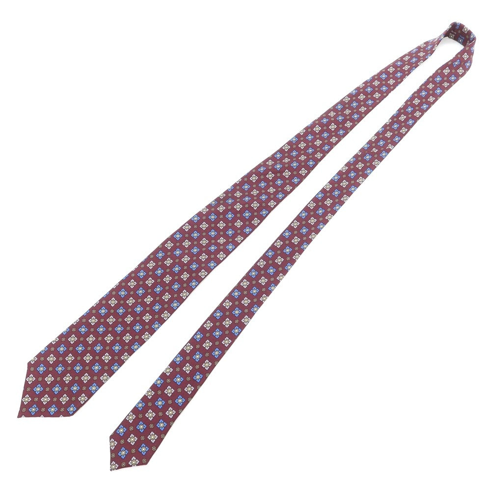 【中古】ジエレ GIERRE 小紋柄ネクタイ
 ボルドー【RED】【S/S/A/W】【状態ランクB】【メンズ】
【769781】