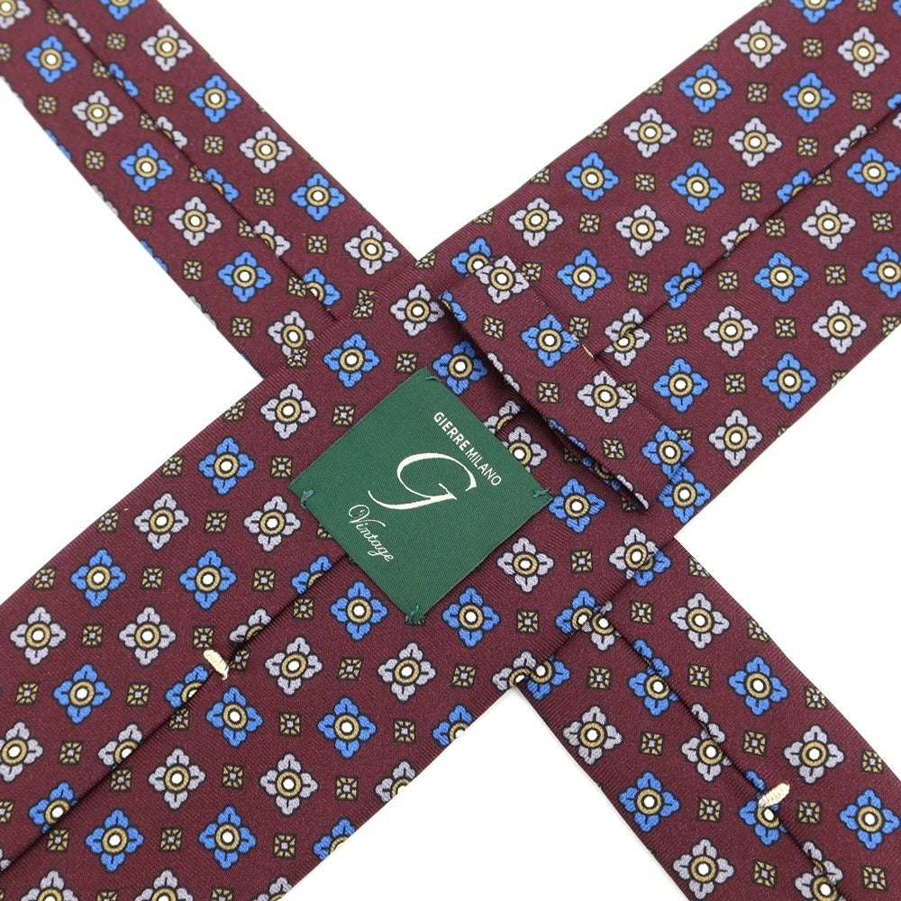 【中古】ジエレ GIERRE 小紋柄ネクタイ
 ボルドー【RED】【S/S/A/W】【状態ランクB】【メンズ】
【769781】