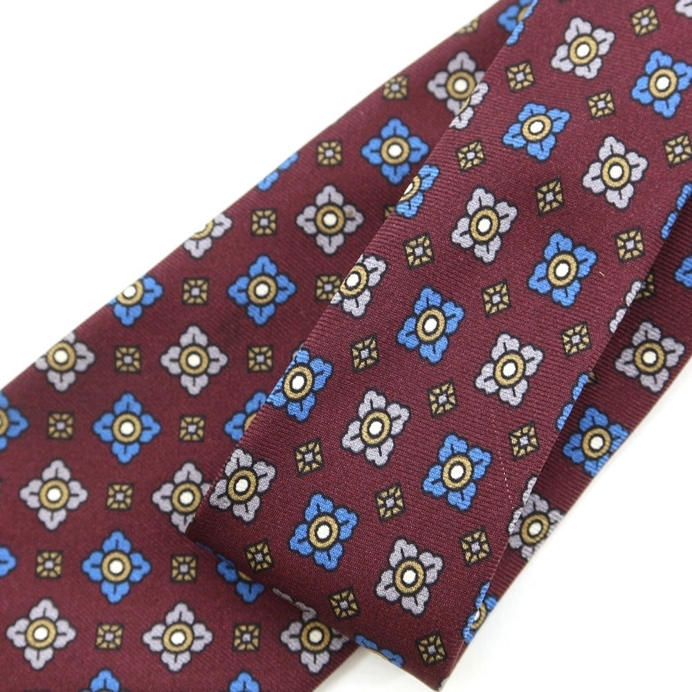 【中古】ジエレ GIERRE 小紋柄ネクタイ
 ボルドー【RED】【S/S/A/W】【状態ランクB】【メンズ】
【769781】