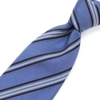 [Used] Stefano Bigi Striped Tri-Fold Silk Tie Dark Blue [BLU] [S/S/A/W] [Condition Rank D] [Men&