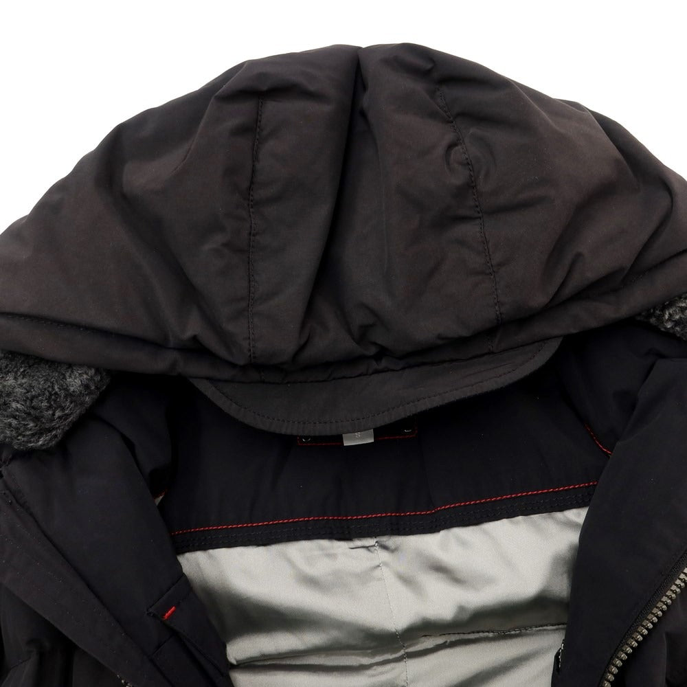 [Used] PEUTEREY nylon cotton hooded down coat, black [Size S] [BLK] [A/W] [Condition Rank D] [Men&