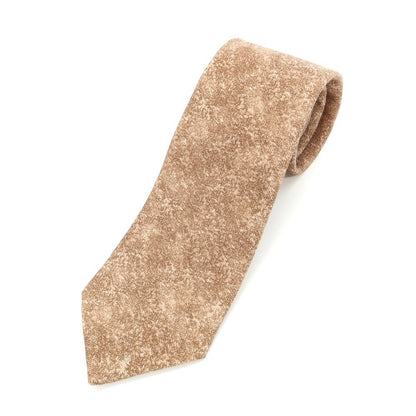 [Used] ISAIA Spotted Print Tri-Fold Wool Silk Tie Brown Beige [BRW] [A/W] [Condition Rank A] [Men&