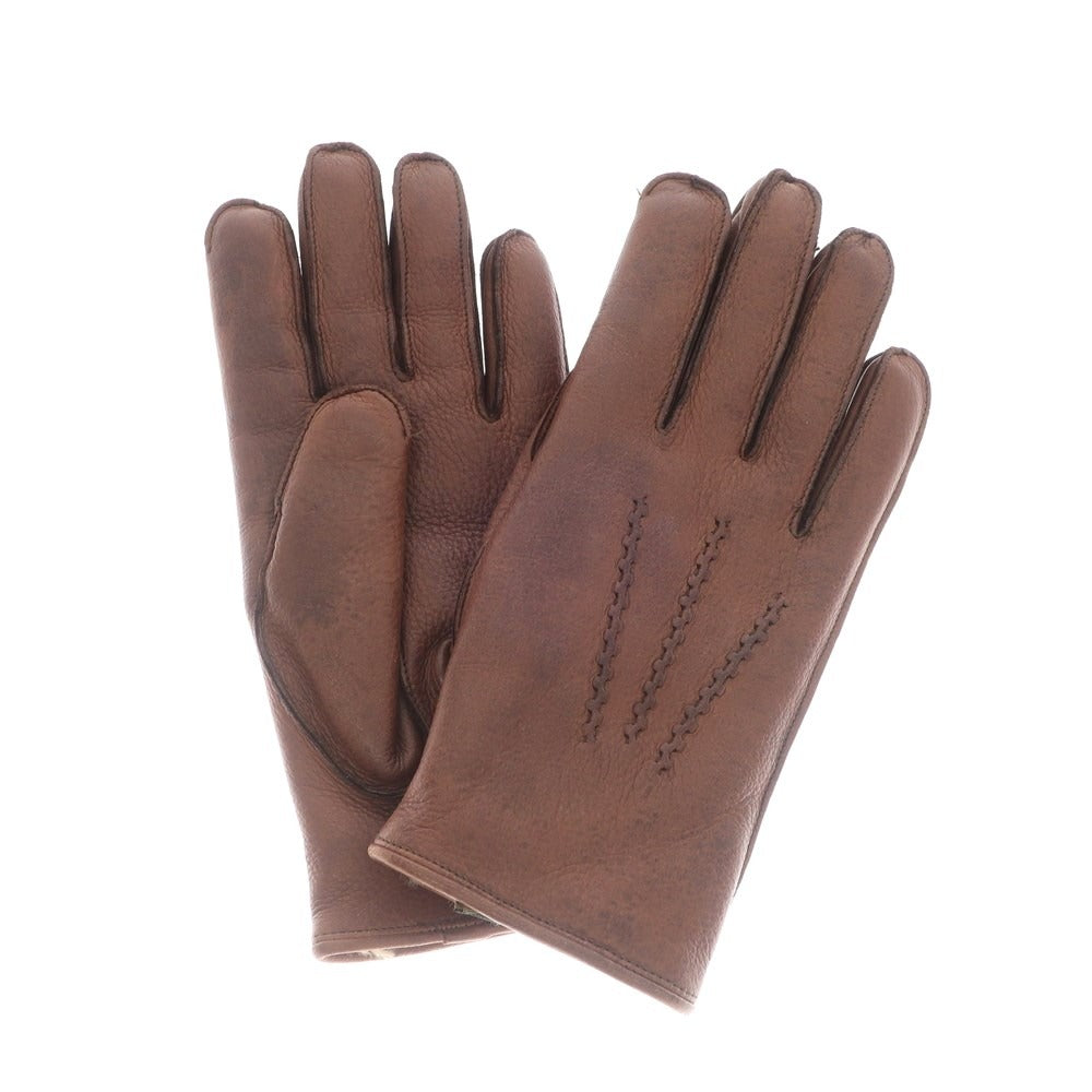 [Used] Dents Sheep Leather Rabbit Lining Gloves Brown [BRW] [A/W] [Condition Rank B] ​​[Men&