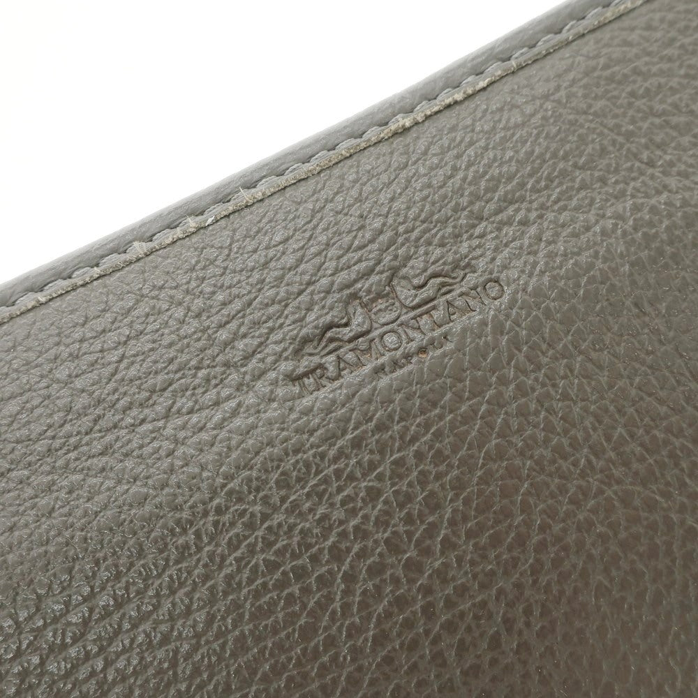 [Used] TRAMONTANO Grained Leather Clutch Bag Grey [W29xH15] [GRY] [S/S/A/W] [Condition Rank B] ​​[Men&