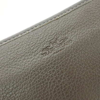 [Used] TRAMONTANO Grained Leather Clutch Bag Grey [W29xH15] [GRY] [S/S/A/W] [Condition Rank B] ​​[Men&