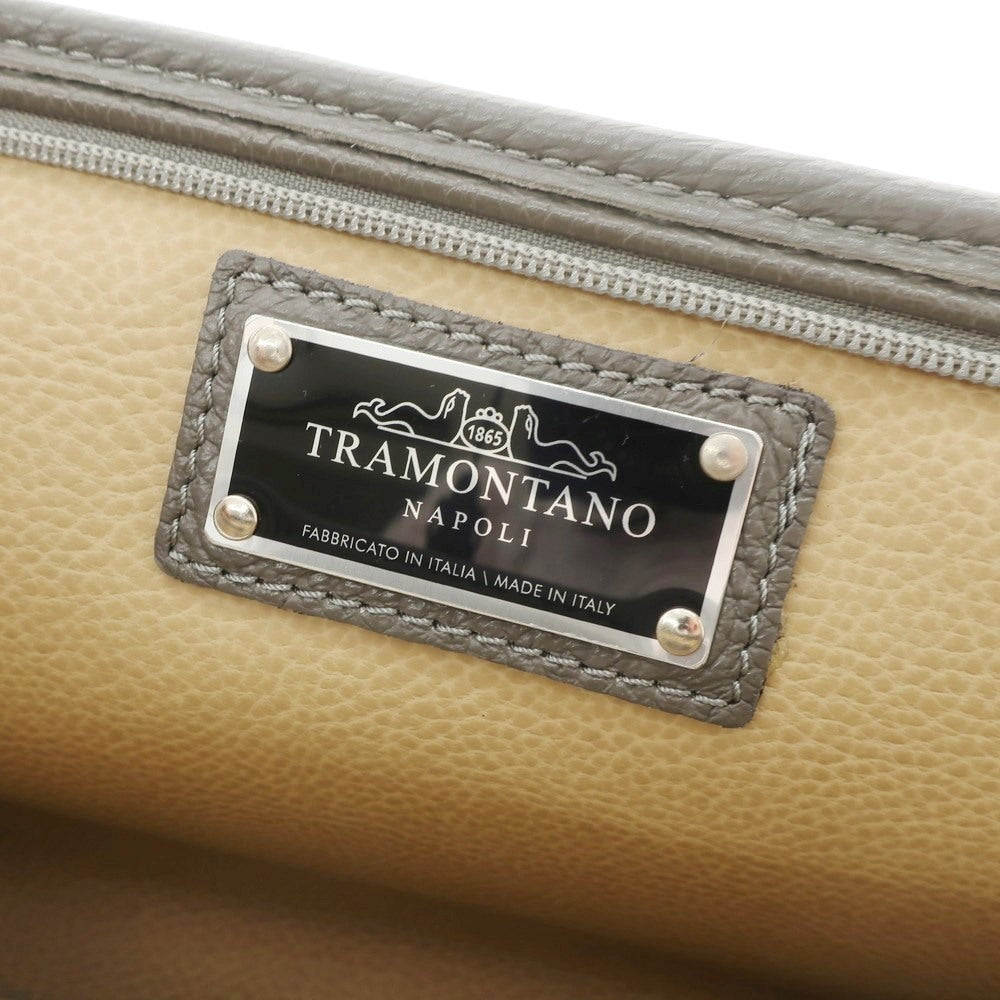 [Used] TRAMONTANO Grained Leather Clutch Bag Grey [W29xH15] [GRY] [S/S/A/W] [Condition Rank B] ​​[Men&