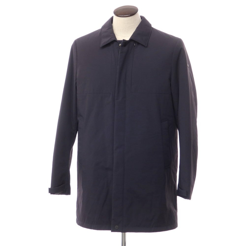 【中古】【未使用】デュノ DUNO ナイロン リバーシブル 中綿 ステンカラーコート ネイビー【サイズ50】【NVY】【A/W】【状態ランクS】【メンズ】【769069】