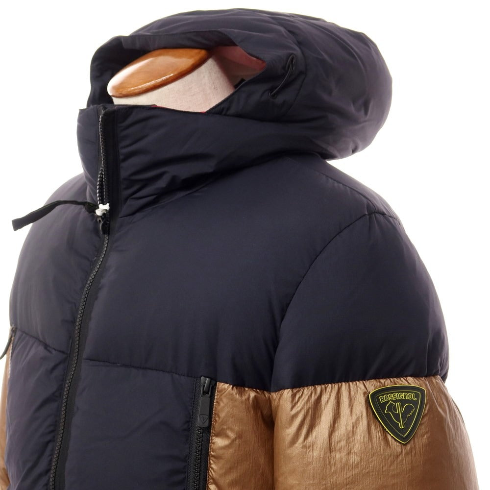 【中古】【未使用】ロシニョール Rossignol ナイロン ダウンジャケット ブルゾン ネイビーxブラウン【サイズM】【NVY】【A/W】【状態ランクS】【メンズ】【769073】