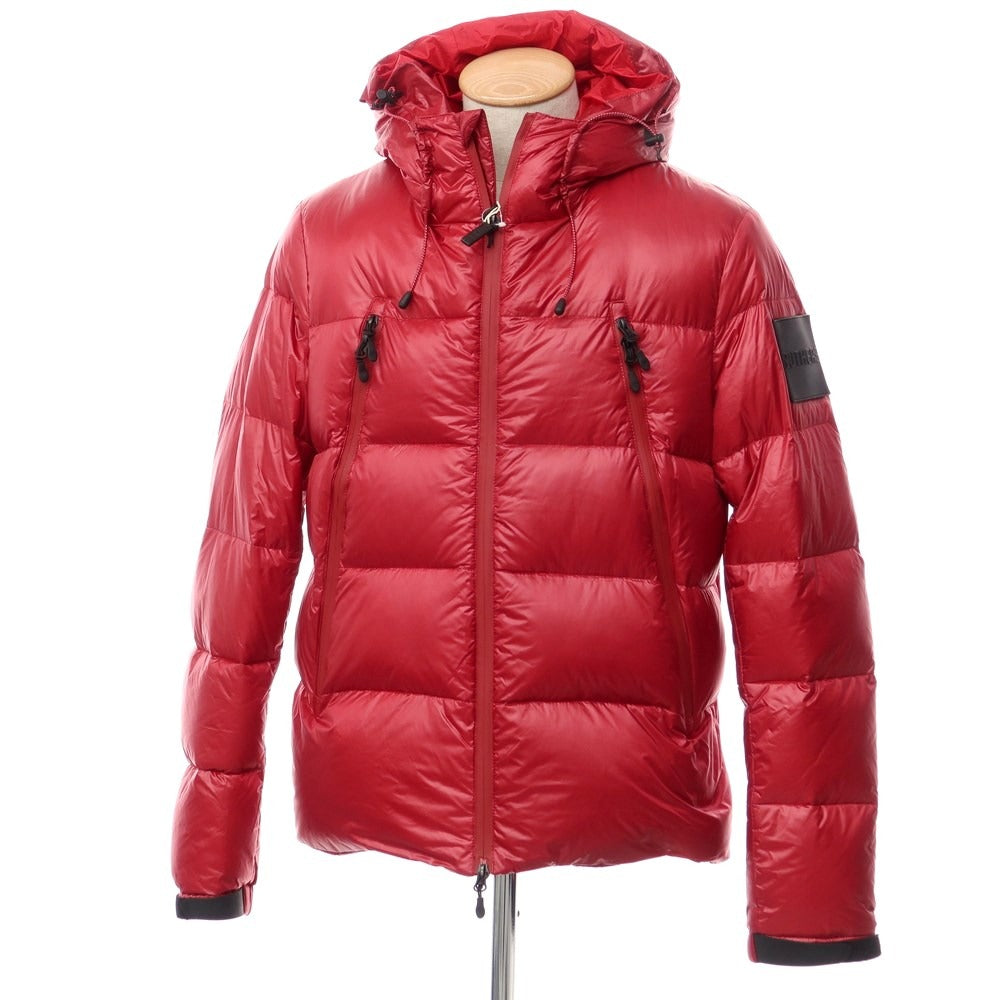 【中古】【未使用】アウトヒア OUTHERE ナイロン フーデッド ダウンジャケット ブルゾン レッド【サイズS】【RED】【A/W】【状態ランクS】【メンズ】【769073】