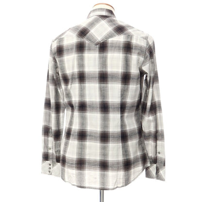 【中古】ディーゼル DIESEL カジュアルシャツ
 ライトグレーxブラック【サイズM】【GRY】【S/S/A/W】【状態ランクA】【メンズ】
【769673】 DPD