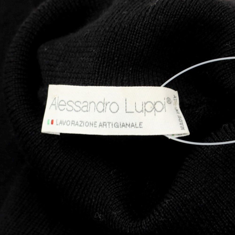 [Used] Alessandro Luppi high gauge wool turtleneck knit black [size 44] [BLK] [A/W] [Condition rank B] ​​[Men&