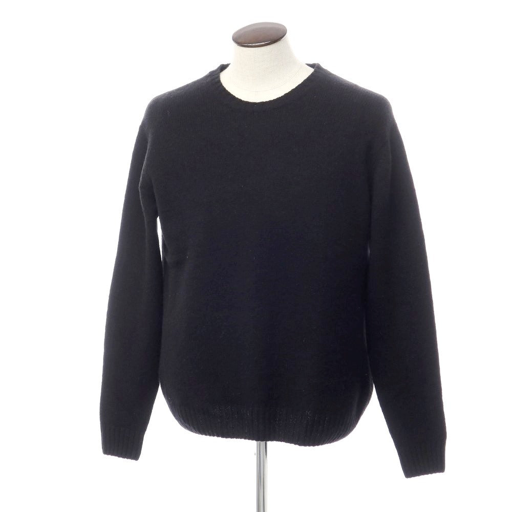 [Used] Alessandro Luppi Mid-gauge wool crew neck knit Black [Size 52] [BLK] [A/W] [Condition Rank C] [Men&