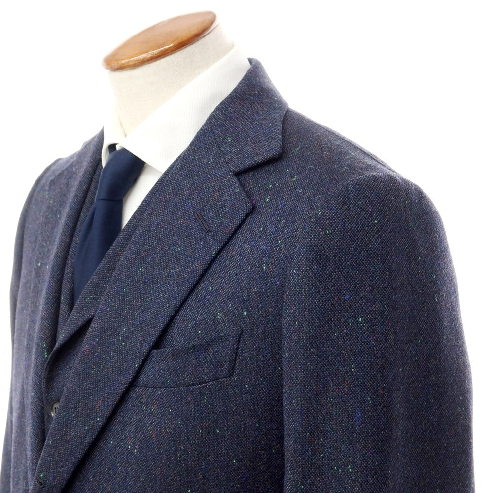 [Used] PECORA GINZA Tweed 3-piece 3-button suit Mixed navy [No size indicated (approximately M)] [Navy] [A/W] [Condition rank A] [Men&